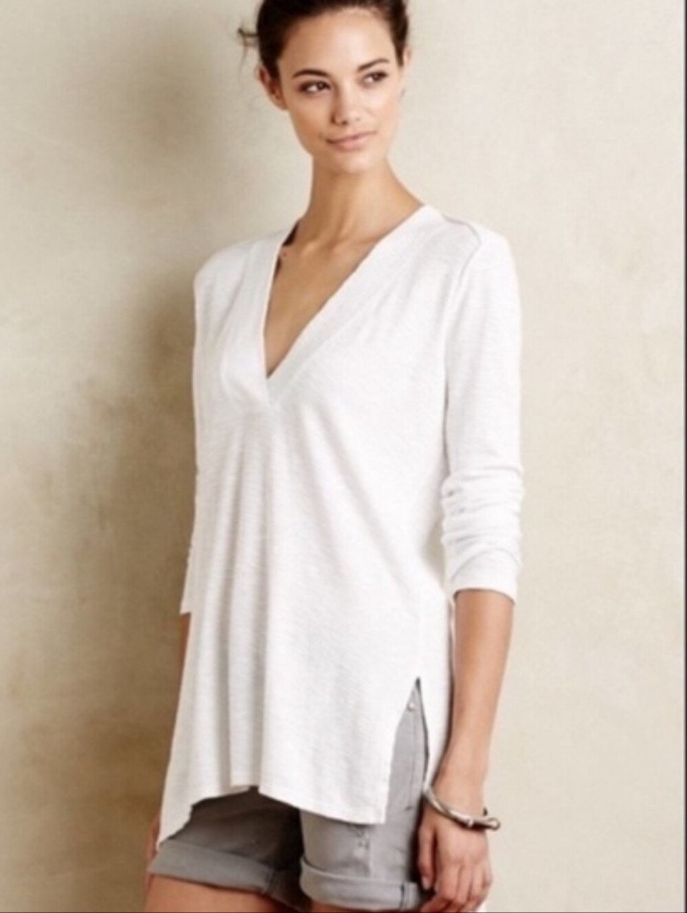 Anthropologie Sol Angeles Cotton Slouchy Tunic Top Xsmall XS